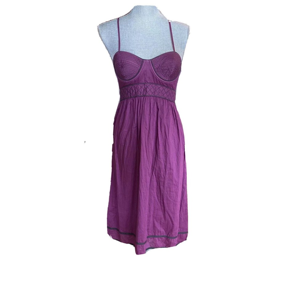 Proenza Schouler for Target Women Purple Casual Dress bustier Size 7